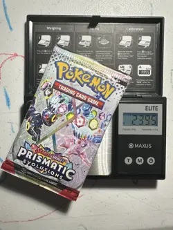 Pokemon Prismatic Evolutions Booster Pack -HEAVY 23.95g- *Possible Demi/God Pack - Image 1