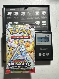 Pokemon Prismatic Evolutions Booster Pack -HEAVY 24.0g- Possible Demi/God Pack! - Image 1