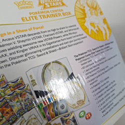 Brilliant Stars Pokemon Center Elite Trainer Box ETB New Sealed Sword and Shield 820650850066 - Image 5