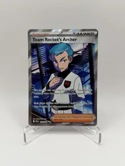 Pokemon TCG Team Rockets Archer Ultra Rare Full Art Card 223/182 Destined Rivals - Image 1