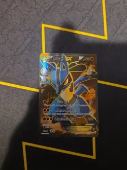 Pokemon TCG Lucario EX Holo Full Art Ultra Rare Card Furious Fists 107/111 - Image 1