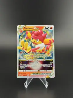 Pokemon TCG Simisear VSTAR Crown Zenith Holo Ultra Rare Card 023/159 - Image 1