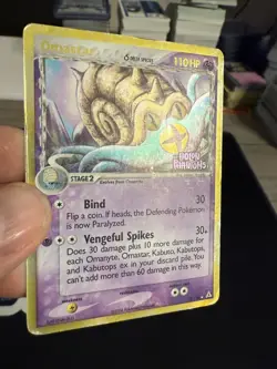 Omastar 13/110 EX Holon Phantoms Reverse Holo Rare Pokemon Card Stamped DMG - Image 2