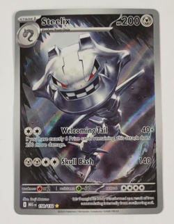Steelix 150/132 Mega Evolution Full Art Holo Rare Pokemon Card NM - Image 1