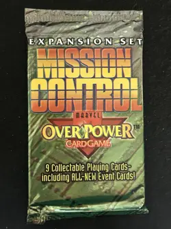 1996 Marvel OverPower Mission Control Booster Expansion Set (9 Card Pack) - Image 1