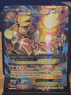 Pokemon M Camerupt EX Alternate Art Promo Full Art Holo XY198A HP230 Card - Image 1