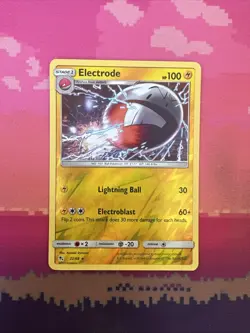 Pokemon Card Electrode Hidden Fates Reverse Holo Rare 22/68 NM - Image 1