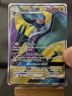 Pokemon Card Noivern GX 141/147 Full Art Rare Burning Shadows Light Play - Image 2