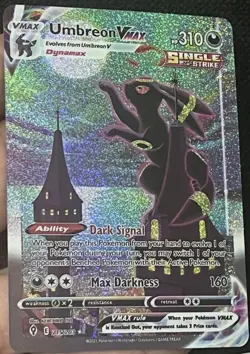 Umbreon moonbreon evolving skies Custom Card TCG Holo Holographic Fan Art Nm - Image 1