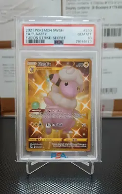 2021 Pokemon Fusion Strike #280 Flaaffy Full Art Secret Rare PSA 10 Gem Mint - Image 1