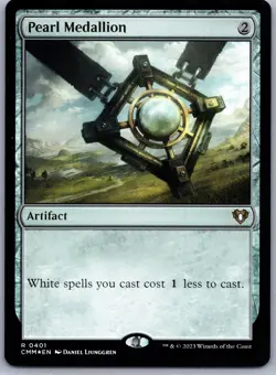 Magic_the_gathering Commander Masters #401 Pearl Medallion Foil .V04 - Image 1