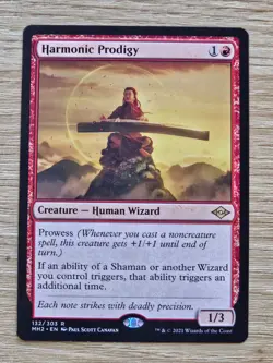 x1 Harmonic Prodigy ~ Mint/NM ~ MtG Magic the Gathering ~ Modern Horizons 2 - Image 1