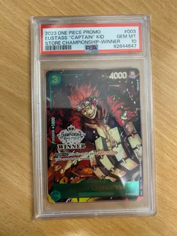 Eustass "Captain" Kid WINNER (P-003 P) PSA 10 - One Piece Card Game ENGLISH - Image 1