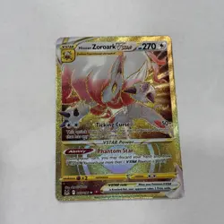 Hisuian Zoroark VSTAR 213/196 -- Pokemon TCG Lost Origin -- NM Gold Secret Rare - Image 1