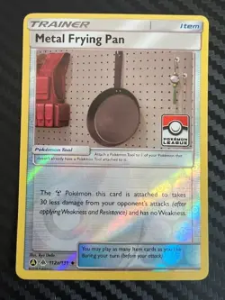 Pokemon TCG Metal Frying Pan Forbidden Light 112a/131 League Promo Uncommon NM - Image 1