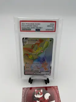 2021 POKEMON SWORD & SHIELD EVOLVING SKIES SECRET FULL ART/LEAFEON VMAX PSA 10 - Image 2
