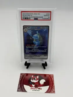2023 POKEMON MEW EN-151 SPECIAL ILLUSTRATION RARE #200 BLASTOISE EX PSA 10 - Image 1