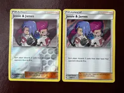 Jessie And James 58/68 Holo + Reverse Holo - Hidden Fates - Pokemon NM - Image 1