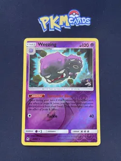 Pokemon TCG Weezing Hidden Fates 29/68 Reverse Holo Rare LP. - Image 1