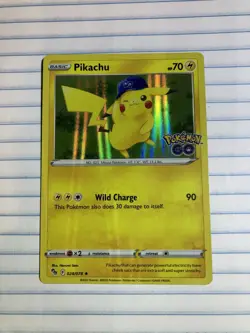 Pokemon TCG Pikachu Holo Rare 028/078 Pokemon Go NM Condition - Image 1
