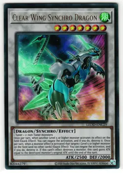 CLEAR WING SYNCHRO DRAGON LEDD-ENC29 ULTRA RARE YU-GI-OH TCG - Image 1