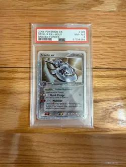2005 POKEMON - UNSEEN FORCES #109/115 STEELIX EX - HOLO - PSA 8 - Ship Fast - Image 2