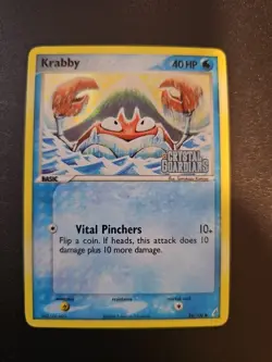 Krabby 54/100 Crystal Guardians Reverse Holo Stamped Light Play - Image 1