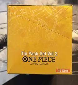 New One Piece Card Game Tin Pack Set Vol.2 [TS-02] Display 12x Tins English Op13 - Image 5