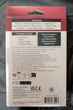 One Piece TCG The Three Brothers Ultra Deck ST-13 - SEALED - Image 3