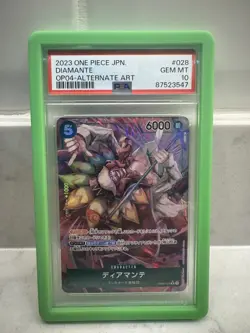 One Piece Japanese Diamante OP04-028 Kingdoms of Intrigue Art PSA 10 UK Seller - Image 3