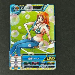 S4643 Nami TW1-08 R HOLO Japanese One Piece Treasure World Berry Match Carddass - Image 1