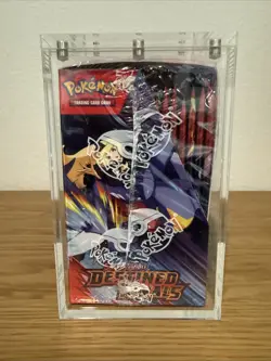 Pokemon TCG Scarlet Violet DESTINED RIVALS BOOSTER BOX Sealed w/acrylic case - Image 5