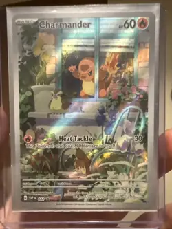 Pokemon TCG Charmander 044 SV: Scarlet & Violet Full Art Holo Black Star Promo - Image 3