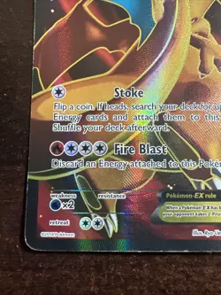 Charizard EX 100/106 HP Pokemon TCG Flashfire XY Full Art HP - Image 5