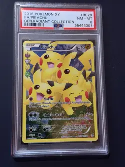 Pokemon TCG 2016 Pikachu RC29/RC32 XY Generations Radiant Collection PSA 8 - Image 1