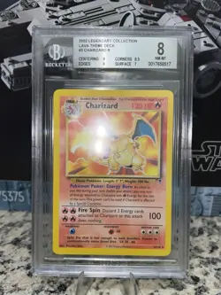 Charizard Legendary Collection #3/110 - Pokemon Lava Theme Deck Non-Holo - BGS 8 - Image 2