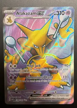 Pokemon TCG Scarlet & Violet 151 Alakazam ex 188/165 Ultra Rare Holo NM/M - Image 1