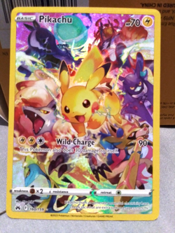 Pokemon Pikachu TCG Card Crown Zenith 160/159 Holo Secret Rare NM/Mint +extras - Image 1