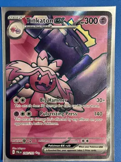Tinkaton ex 240/193 Sv02 Paldea Evolved Full Art Rare Pokemon NM + Card Saver - Image 1