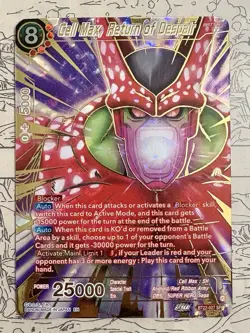 Cell Max Return of Despair SPR Gold Foil BT22-027 Dragon Ball Super Masters Card - Image 1