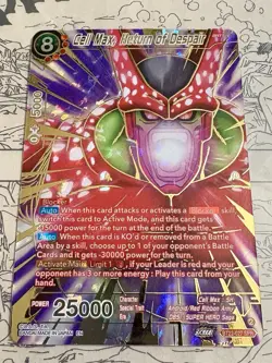 Cell Max Return of Despair SPR Gold Foil BT22-027 Dragon Ball Super Masters Card - Image 2