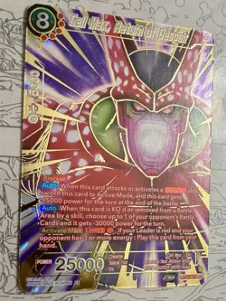 Cell Max Return of Despair SPR Gold Foil BT22-027 Dragon Ball Super Masters Card - Image 5