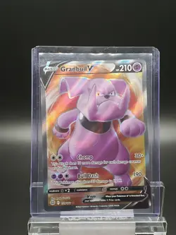 Granbull V 159/172 Brilliant Stars Full Art Ultra Rare Holo Pokemon TCG Card NM - Image 1