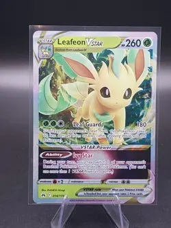 Leafeon VSTAR - SWSH195 - Pokemon Promo Sword & Shield Ultra Rare Holo Card NM - Image 1