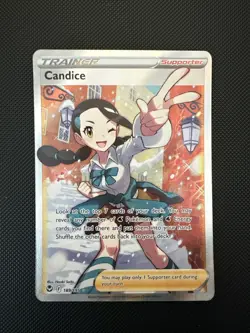 Candice 189/195 - Full Art Ultra Rare - Silver Tempest Pokemon Card Mint - Image 1
