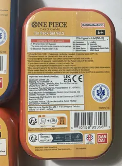 One Piece Card Game Tin Pack Set Vol. 2. Lot Of 5 Tins Sealed. OP-13 - Image 3
