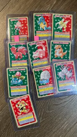 Pokemon Card Topsun Blue Back 1997 Japanese Lot 10 Cards - Image 1