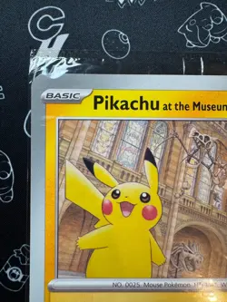Pokemon x Natural History Museum Pikachu at the Museum Jumbo Promo Card SEALED - Image 2