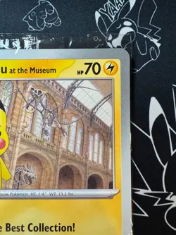 Pokemon x Natural History Museum Pikachu at the Museum Jumbo Promo Card SEALED - Image 5