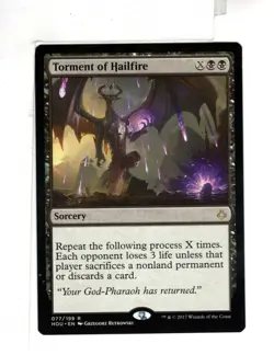MTG SkeenAB Torment of Hailfire from Hour of Devastation. NM. - Image 1